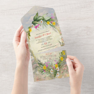 Die Sprache der Blumen All In One Einladung