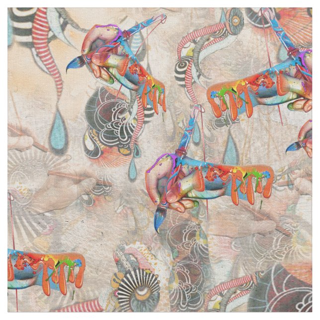 Die Sprache der Symbole des Lichts Stoff (Nahaufnahme)