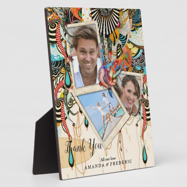 Die Sprache des Lichts - doodle Kunst Fotoplatte (Seite)