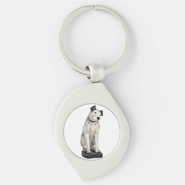 Die Sprachsignatur seines Meisters verriegelt den  Schlüsselanhänger (Vorderseite)