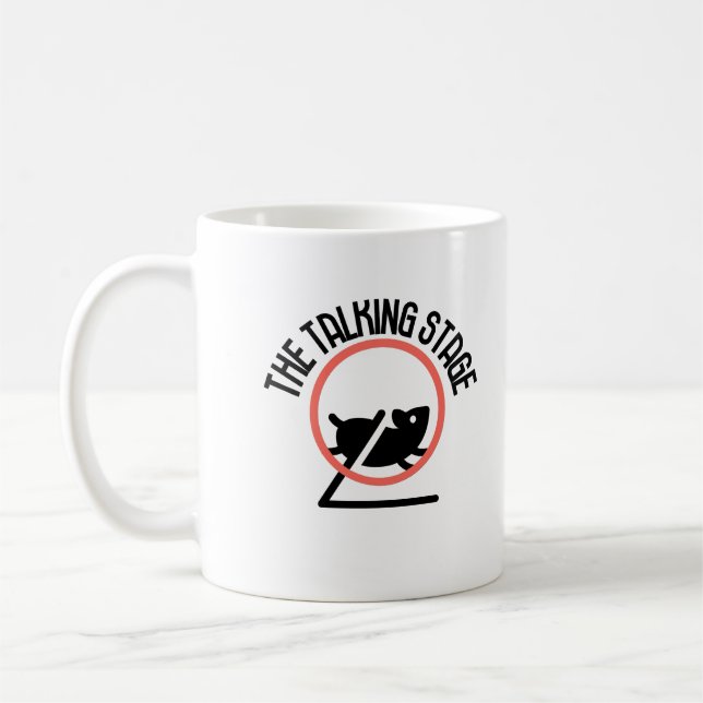 Die sprechende Bühne.w Kaffeetasse (Links)