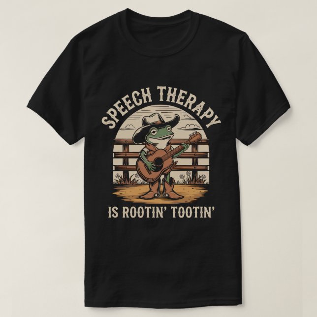 Die Sprechtherapie ist Rootin zu otin Niedlicher W T-Shirt (Design vorne)