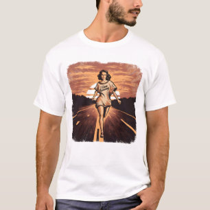 Die springenden Frauen reisen. T-Shirt