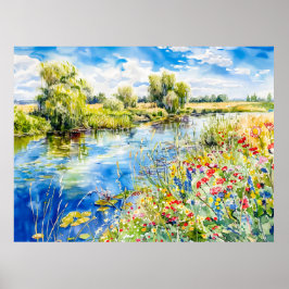 Die Springtime von Havel Havelland Watercolor Sty Poster