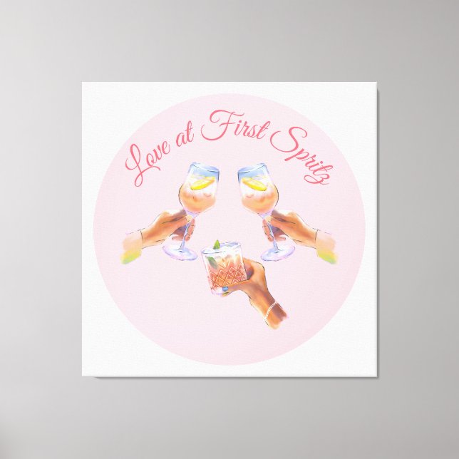 Die Spritz Squad | Aperol Junggeselinnen-Abschied  Leinwanddruck (Vorderseite)