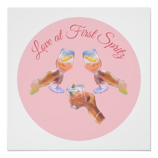 Die Spritz Squad | Aperol Junggeselinnen-Abschied  Poster (Vorderseite)