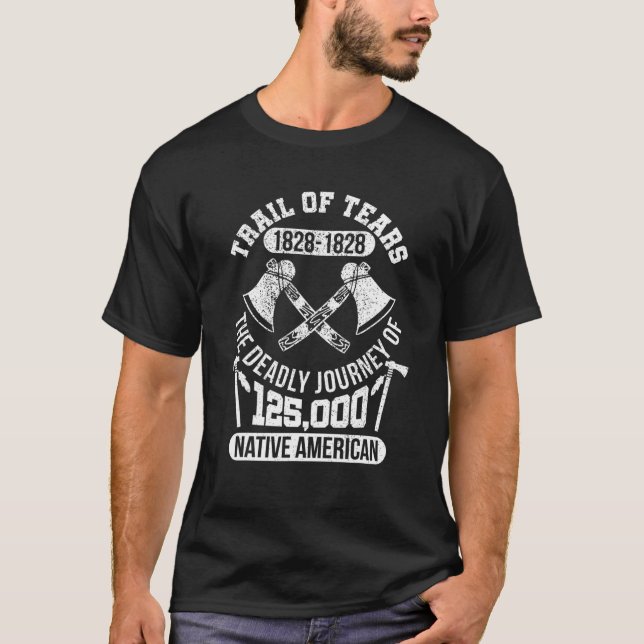 Die Spur der Tränen die tödliche Reise Indianer T-Shirt (Vorderseite)
