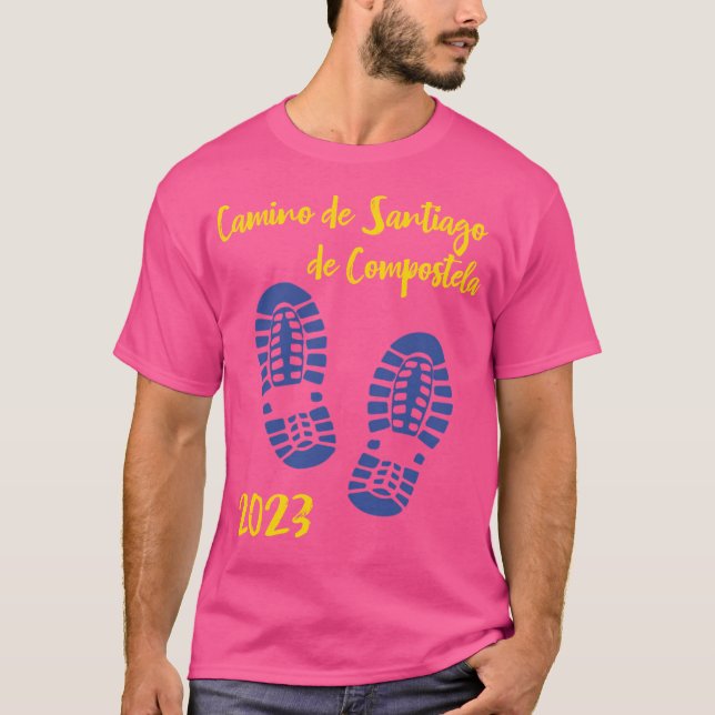 Die Spuren des Camino de Santiago de Compostela T-Shirt (Vorderseite)