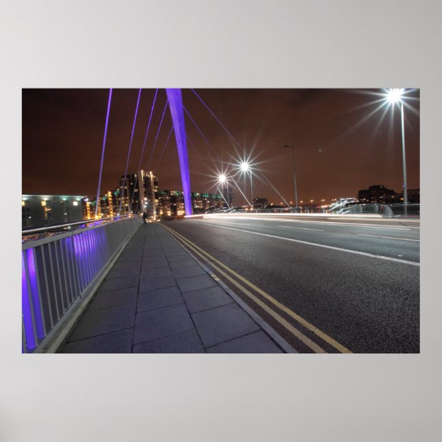 Die Squinty Bridge, Glasgow Poster (Vorne)