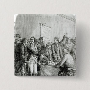 Die Staat-Unabhängigkeitserklärung Button