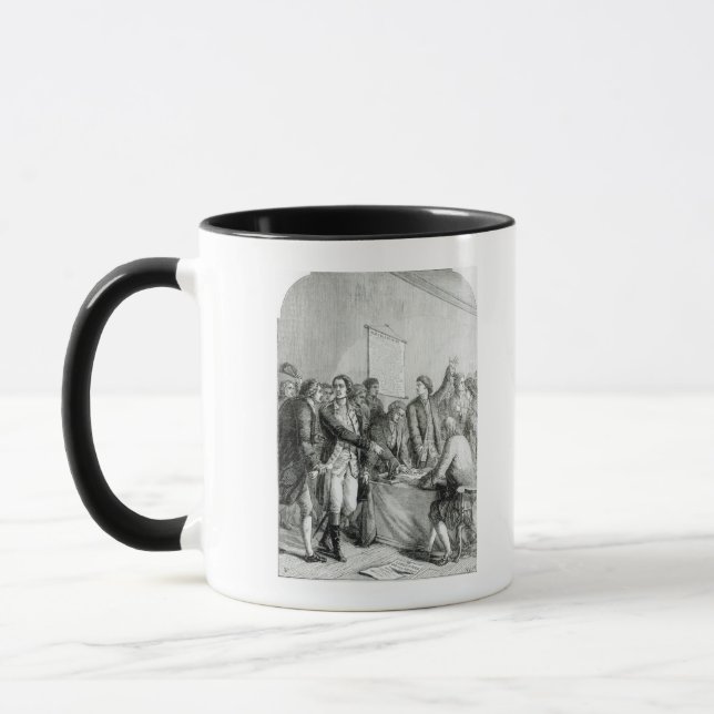 Die Staat-Unabhängigkeitserklärung Tasse (Links)