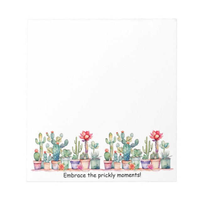 Die stacheligen Momente verkraften Notizblock (Vorderseite)