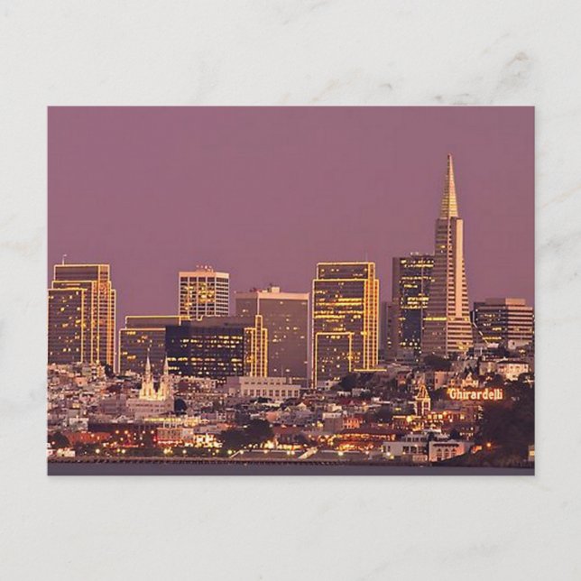 Die Stadt am Meer Postkarte (Vorderseite)