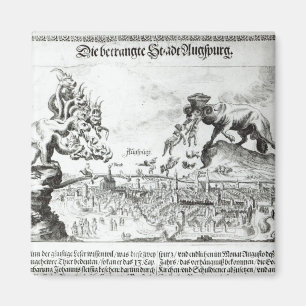 Die Stadt Augsburg gezwungen, katholische Magnet