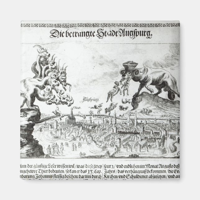 Die Stadt Augsburg gezwungen, katholische Magnet (Vorne)
