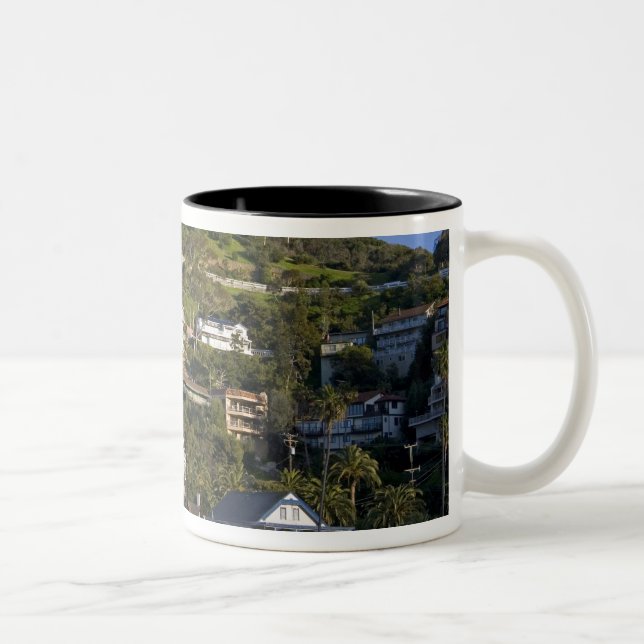 Die Stadt Avalon auf der katalanischen Insel, Zweifarbige Tasse (Rechts)