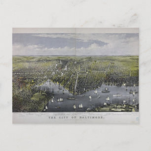 Die Stadt Baltimore Postkarte