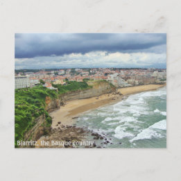 Die Stadt Biarritz - Panoramablick Postkarte