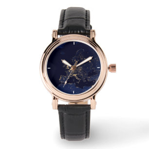 Die Stadt blickt in mehreren europäischen und nord Armbanduhr