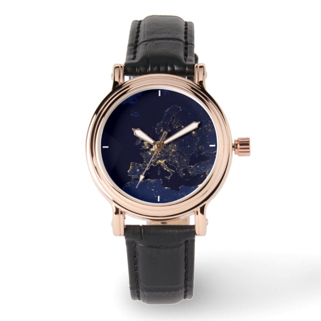 Die Stadt blickt in mehreren europäischen und nord Armbanduhr (Vorderseite)