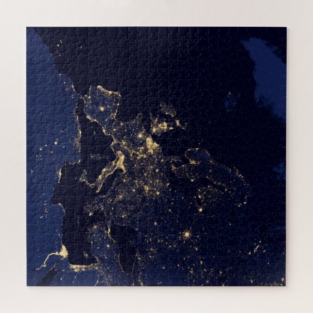 Die Stadt blickt in mehreren europäischen und nord Puzzle (Horizontal)