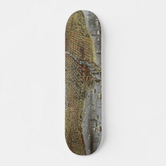 Die Stadt Chicago Illinois aus dem Jahr 1874 Skateboard