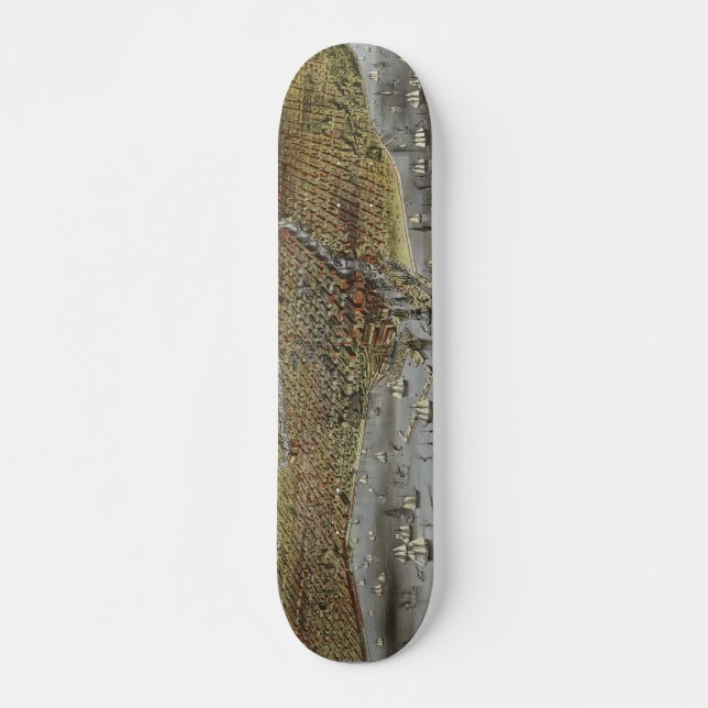 Die Stadt Chicago Illinois aus dem Jahr 1874 Skateboard (Vorne)