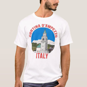 Die Stadt Cortina in Italien T-Shirt