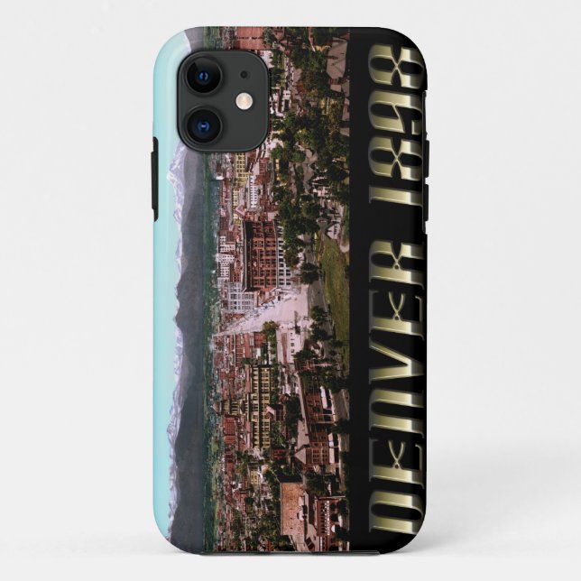Die Stadt Denver 1898 Case-Mate iPhone Hülle (Rückseite)