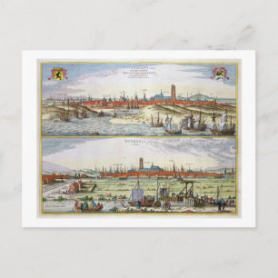 Die Stadt Dünkirchen während des spanischen Beruf, Postkarte