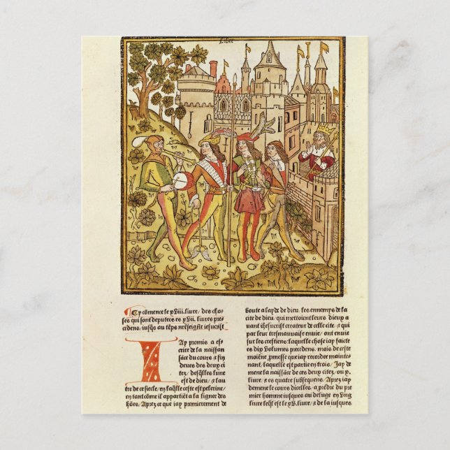 Die Stadt Gottes und die Stadt dieses Jahrhunderts Postkarte (Vorderseite)