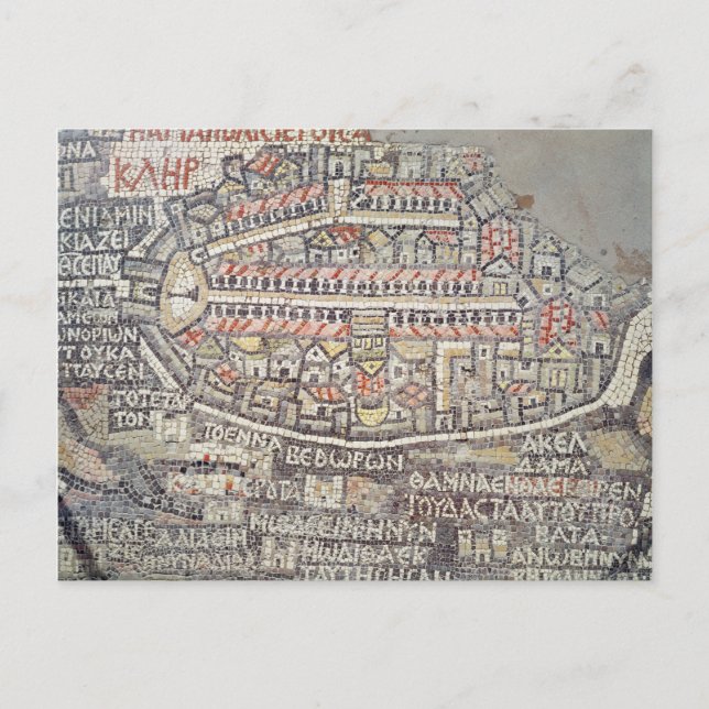 Die Stadt Jerusalem und die Umgebung Postkarte (Vorderseite)