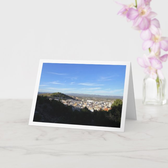 Die Stadt Lliria, Valencia, Spanien Karte (Orchidee)