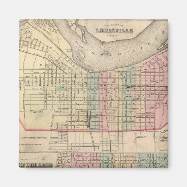 Die Stadt Louisville, Kentucky Magnet (Vorne)