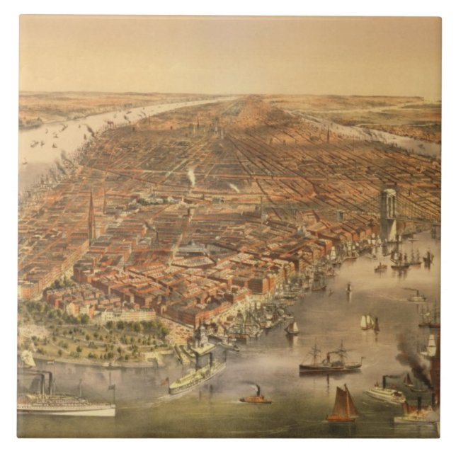 Die Stadt New York, 18 Fliese (Vorderseite)