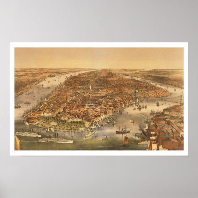 Die Stadt New York, 18 Poster (Vorne)