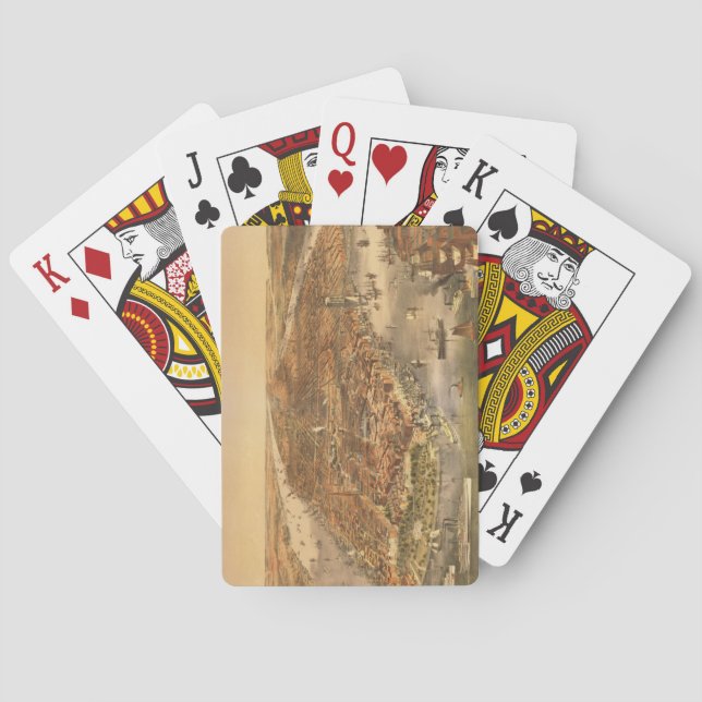 Die Stadt New York, 18 Spielkarten (Rückseite)