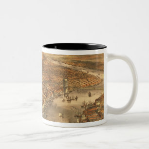 Die Stadt New York, 18 Zweifarbige Tasse