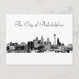 Die Stadt Philadelphia Postkarte