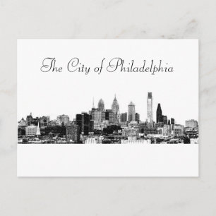 Die Stadt Philadelphia Postkarte