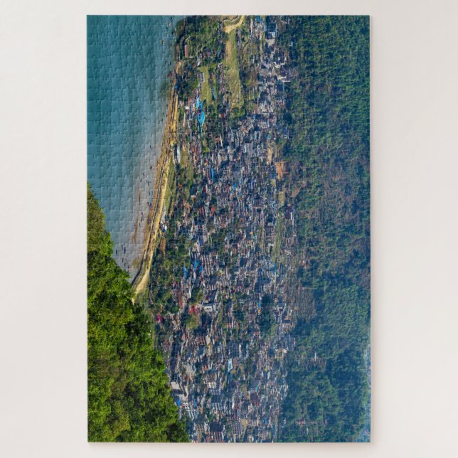 Die Stadt Pokhara in Nepal Puzzle (Vertikal)