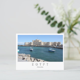 Die Stadt Qaitbay, Alexandria, Ägypten Postkarte