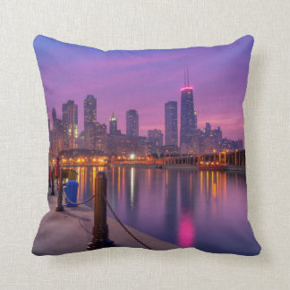 Die Stadt-Träume - Chicago-Skyline an der Kissen