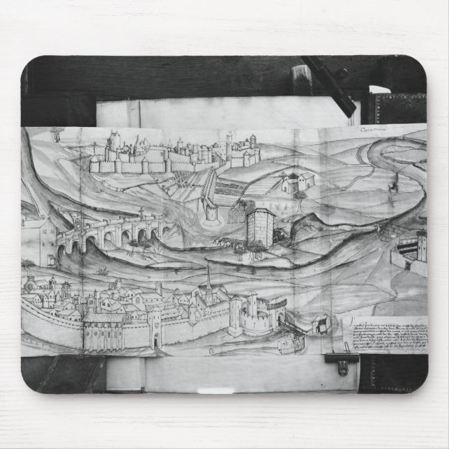 Die Stadt und das Dorf von Carcassonne, 1462 Mousepad (Vorne)