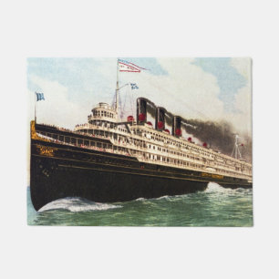 Die Stadt Vintager Great Lakes Zwischenlage Fußmatte