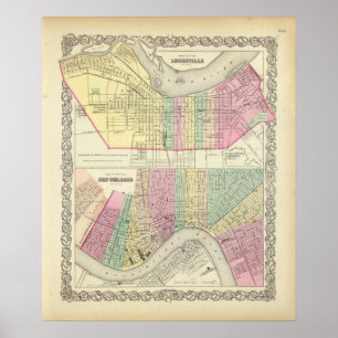 Die Stadt von Louisville Kentucky Poster