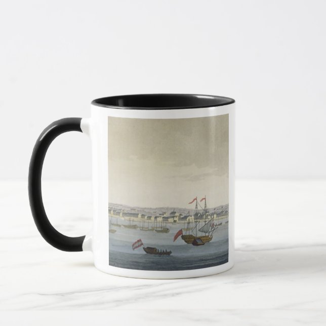 Die Stadt von Paramaribo (Farbstich) Tasse (Links)