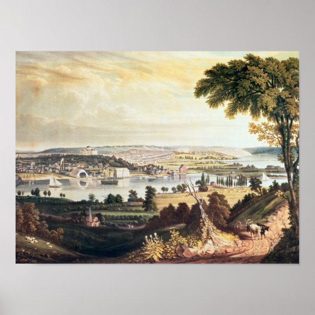 Die Stadt Washington von außerhalb der Marine Poster (Vorne)