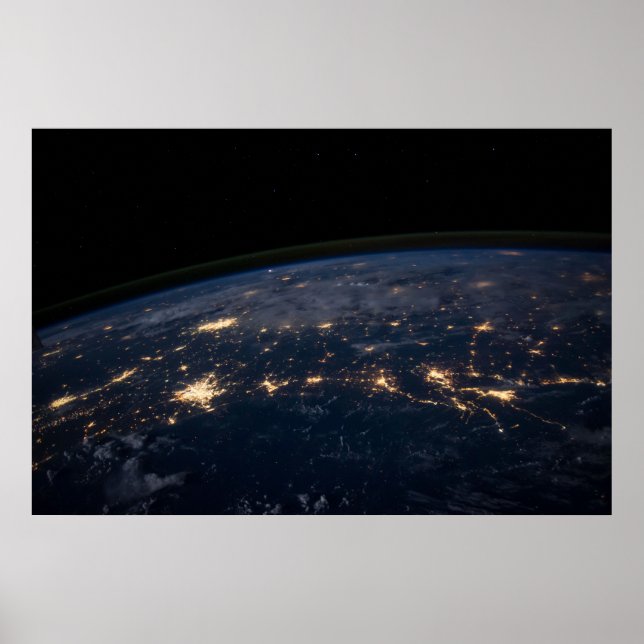 Die Stadtbeleuchtung der südlichen Staaten. Poster (Vorne)