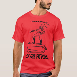 Die städtische Landwirtschaft in Zukunft (schwarz) T-Shirt